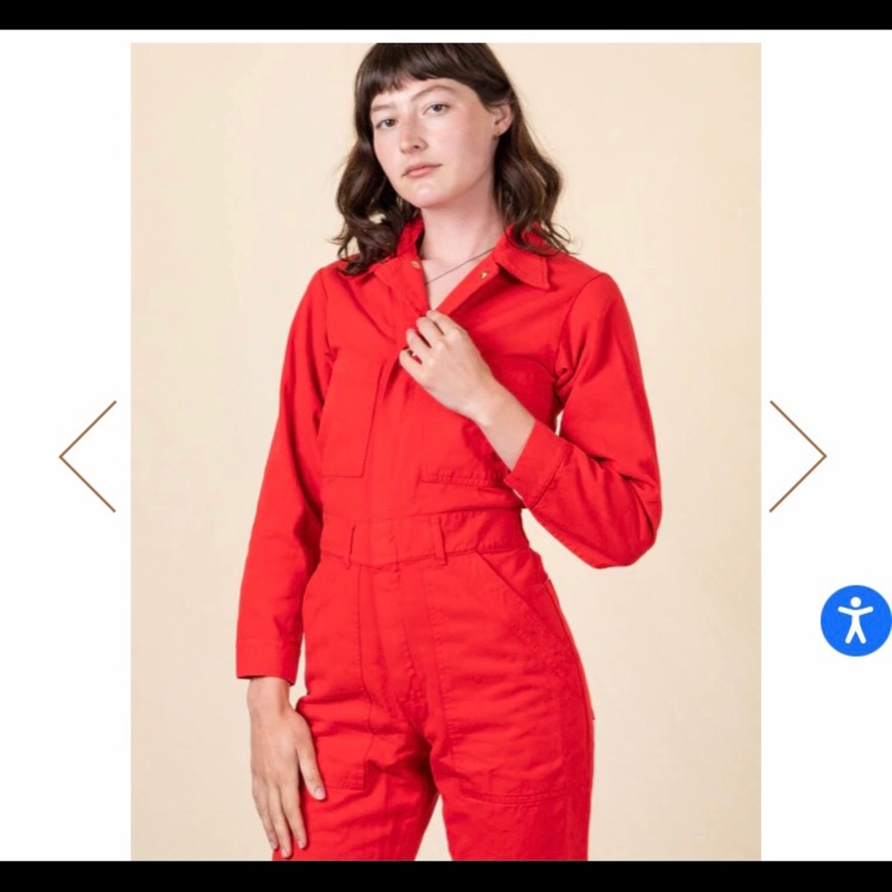 Big bud press long sleeve jumpsuit in mustang red, brand new! FOR SALE or TRADE